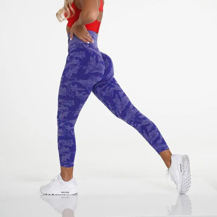 NCLAGEN Women's Camo Seamless Leggings Sports High Waist Hip Lifting T –  Pro Fit Fitness Supplies